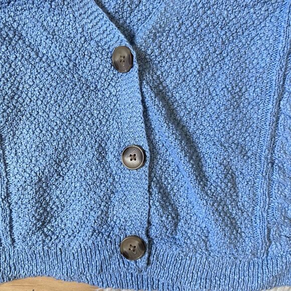 Lucky Brand blue knot style fall and winter cardigan sweater M - Picture 7 of 9